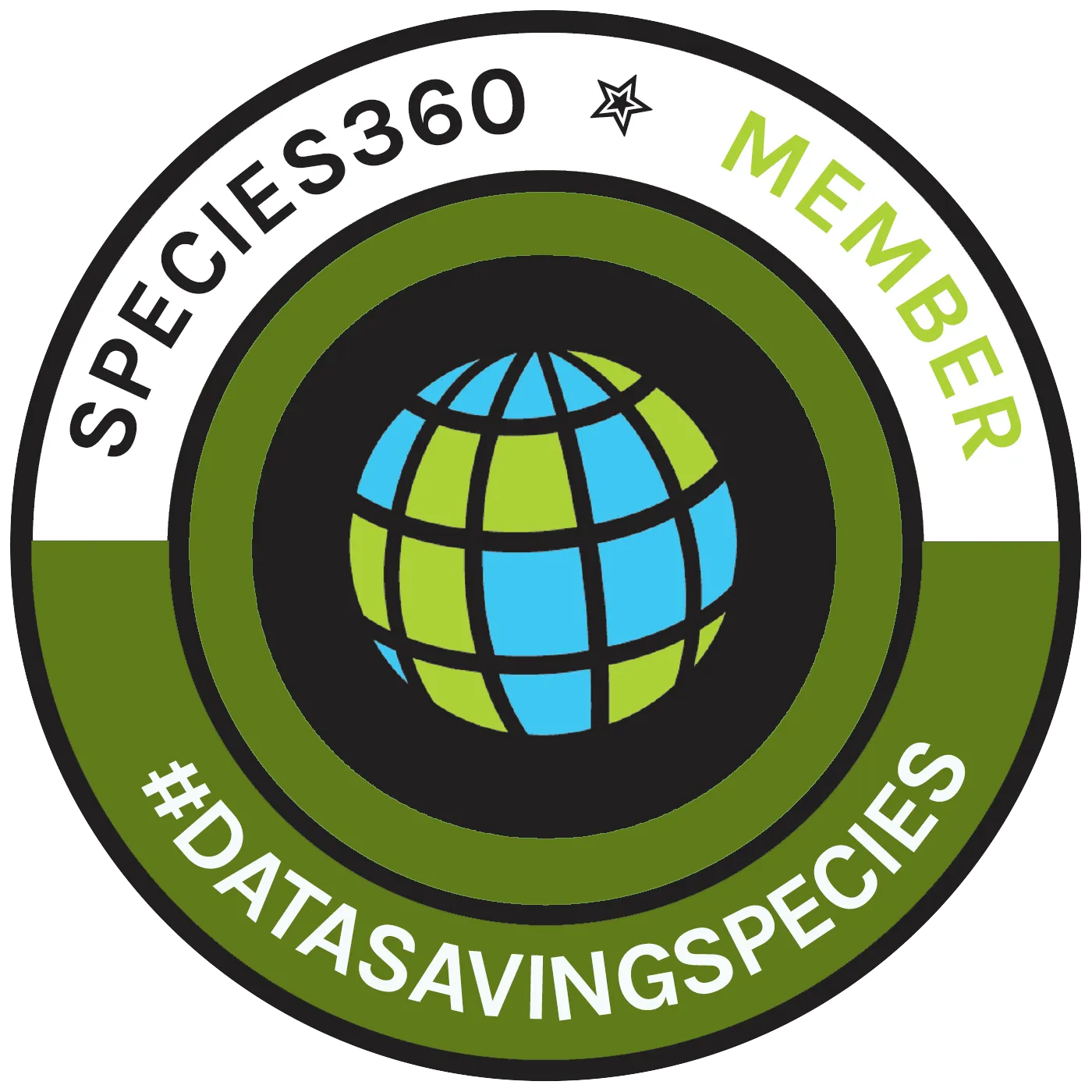 Logo de Species360, organisme international de gestion des données zoologiques, affiché sur le site de la Safari Réserve de Lumigny située près de Provins, en Seine-et-Marne (77), en Île-de-France.